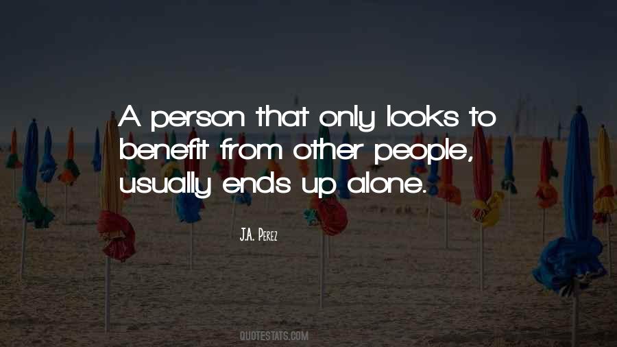 Quotes About Alone Person #157101