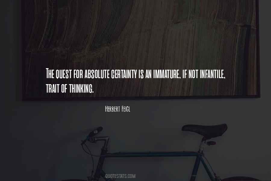 Quotes About Absolute Certainty #128965