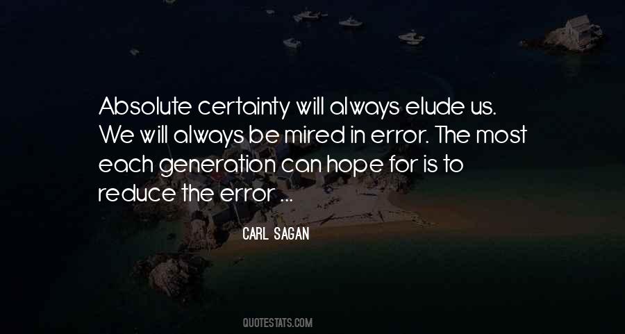 Quotes About Absolute Certainty #57013