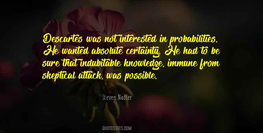 Quotes About Absolute Certainty #684506