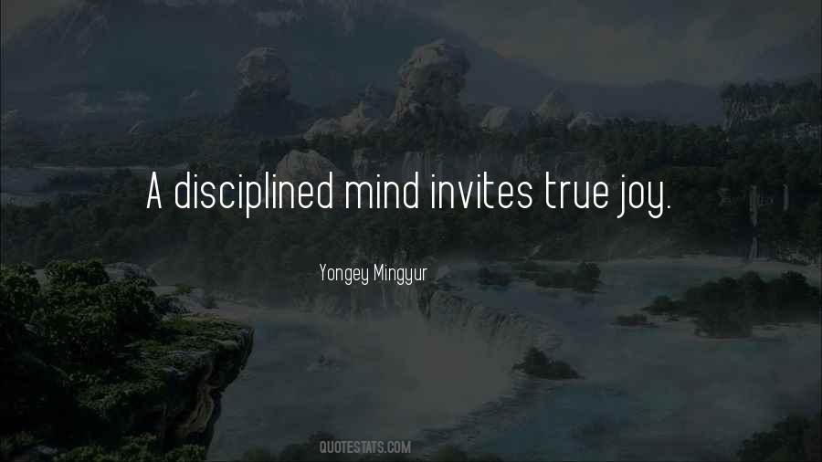Disciplined Mind Quotes #435896