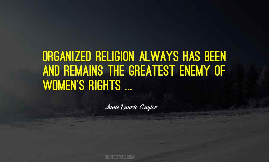 Quotes About Organized Religion #1016110