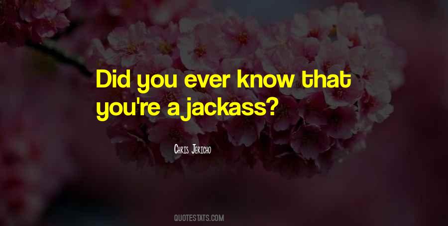 Quotes About A Jackass #44193