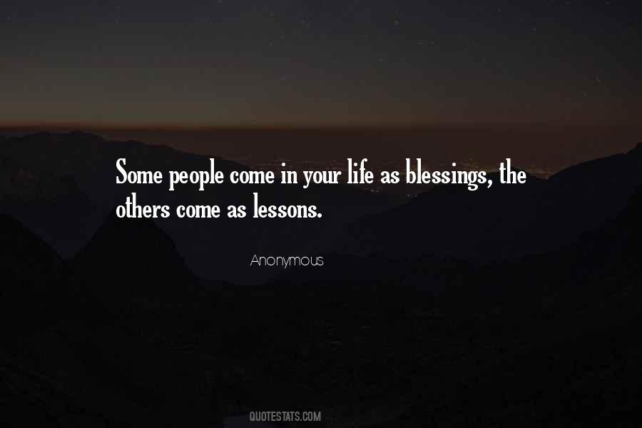 Quotes About Lessons And Blessings #1739092