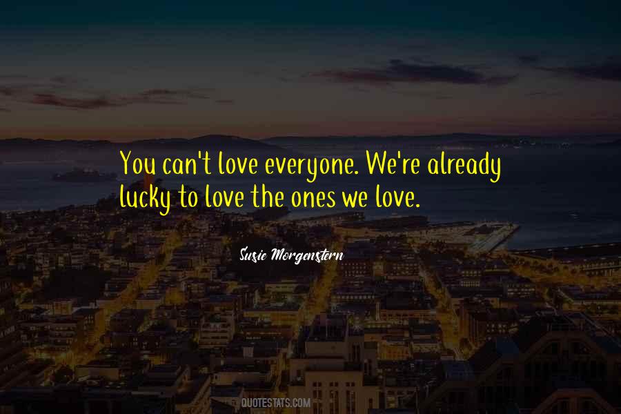 Quotes About Lucky Love #91671