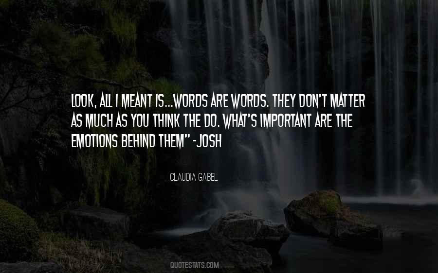 Quotes About Important Words #295062