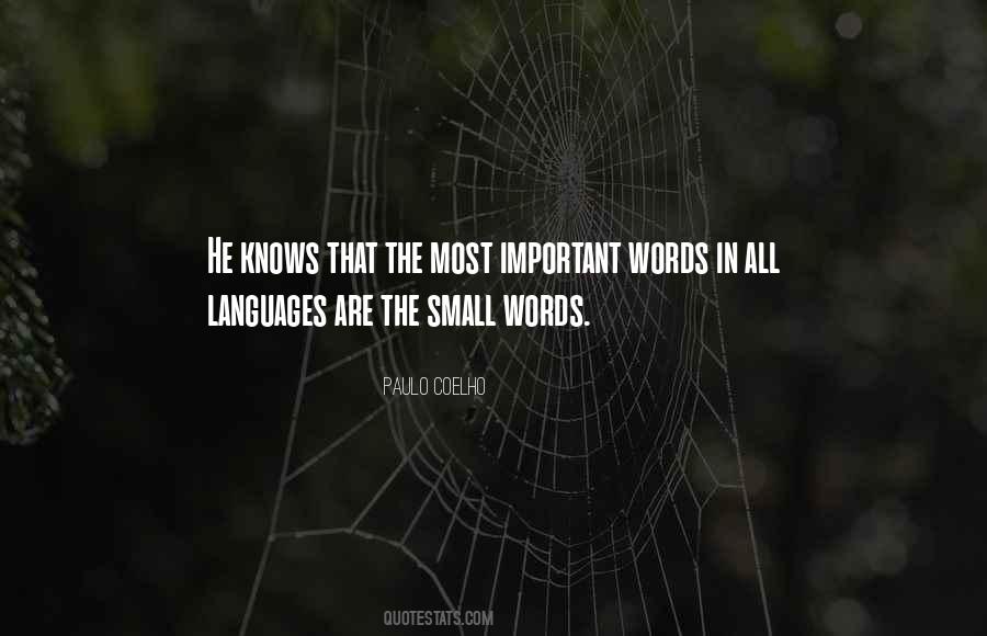 Quotes About Important Words #929798