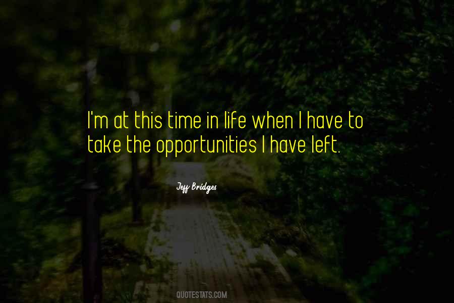Quotes About Opportunities In Life #300489