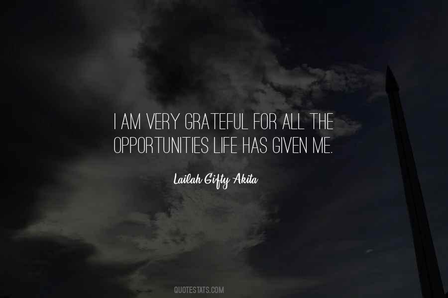 Quotes About Opportunities In Life #87206