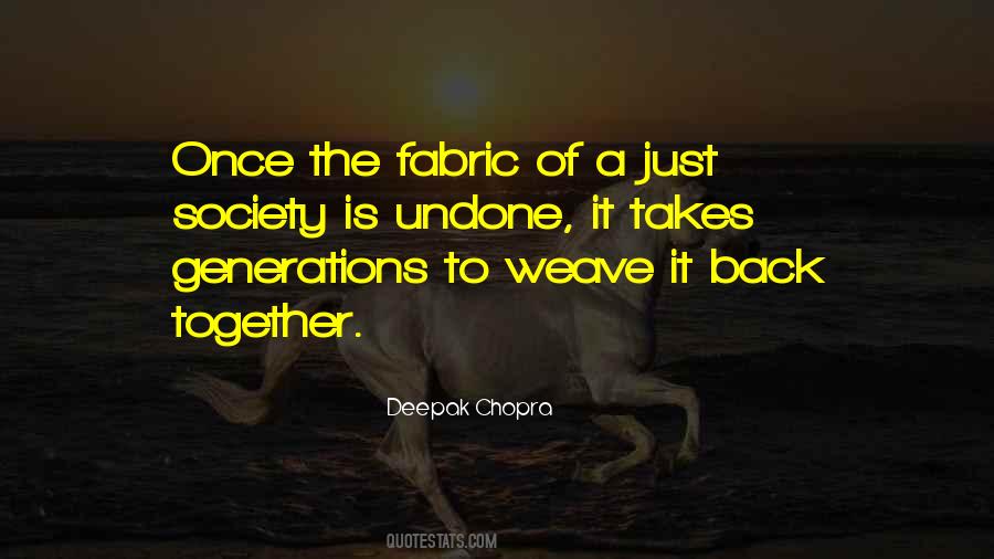 Fabric Of Society Quotes #883278