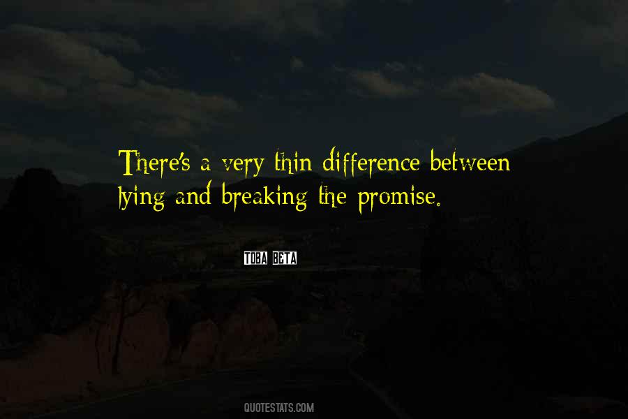 Breaking The Promise Quotes #1724897