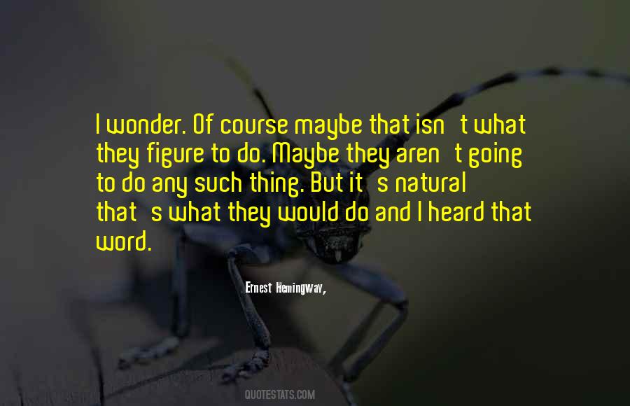 Natural Wonder Quotes #1457545