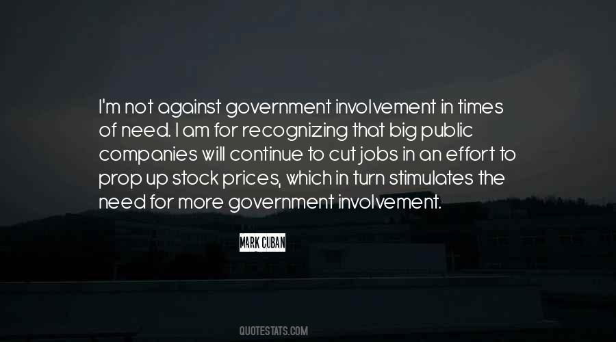Quotes About Government Involvement #1073805