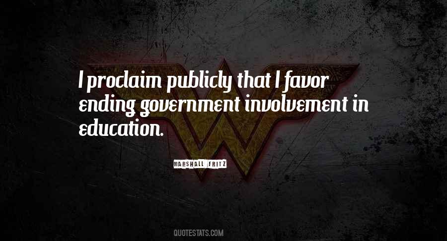 Quotes About Government Involvement #152503