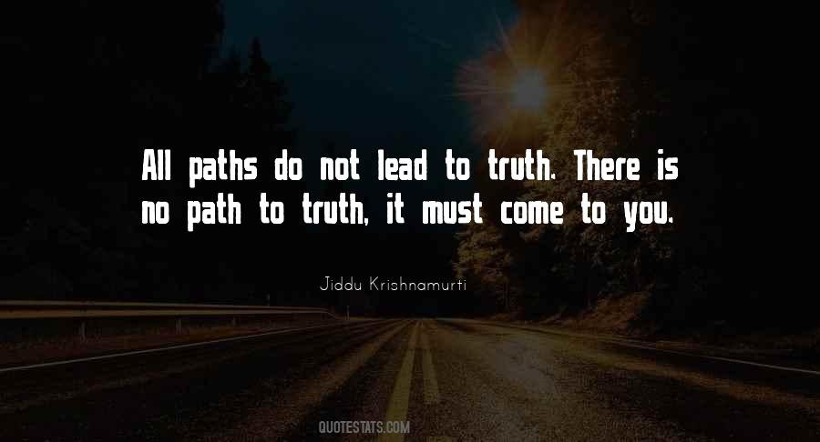 Quotes About Paths #1432202
