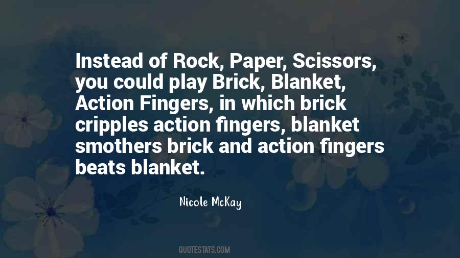 Brick And Blanket Test Quotes #1468397