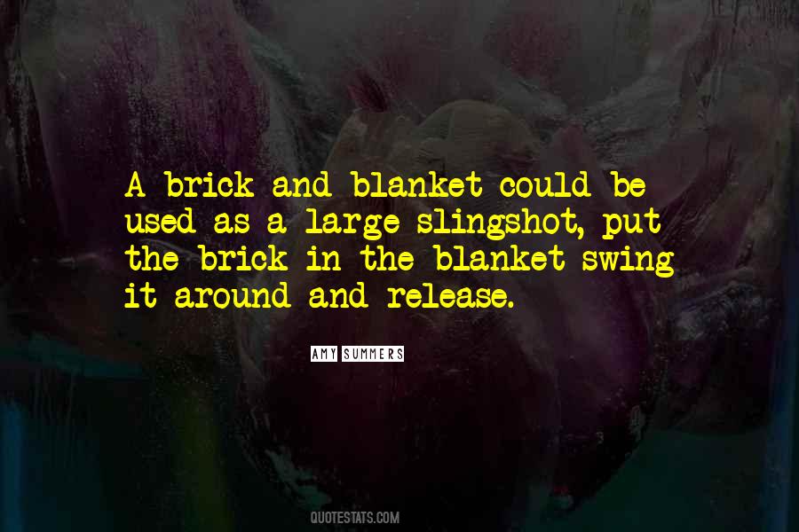 Brick And Blanket Test Quotes #661246