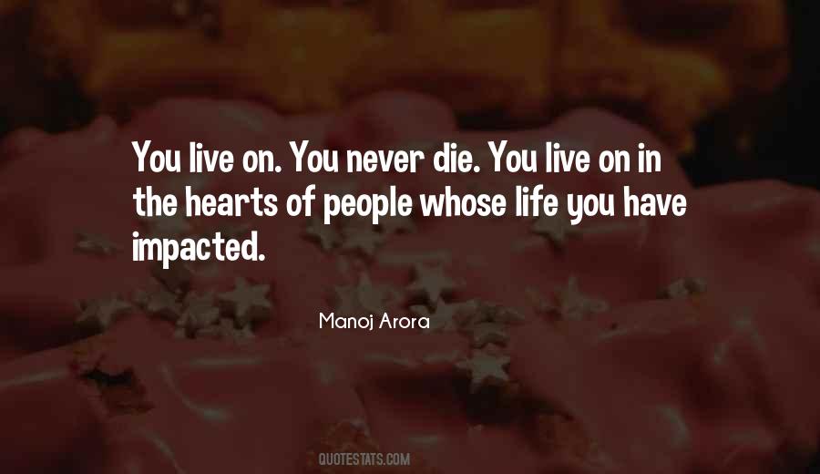 Never Die Quotes #1063537