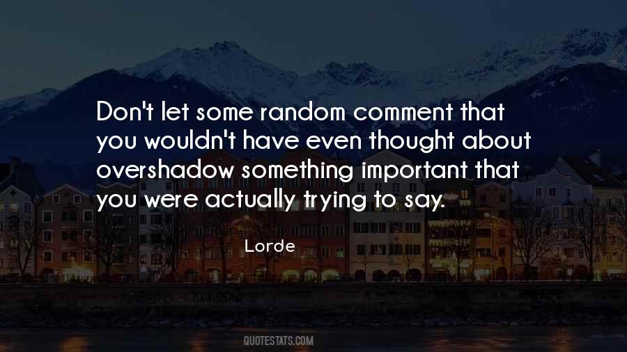 Random Thought Quotes #1049819