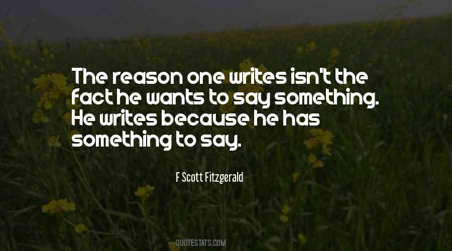 Quotes About Something To Say #1168096