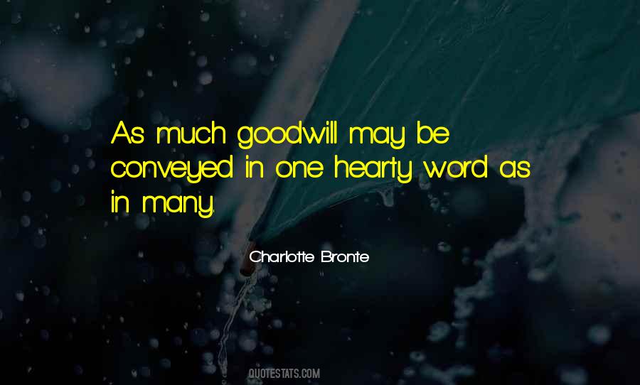 Quotes About Goodwill #1362037