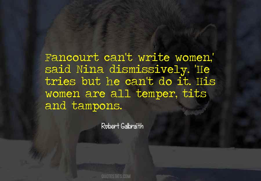 Quotes About Tampons #59975