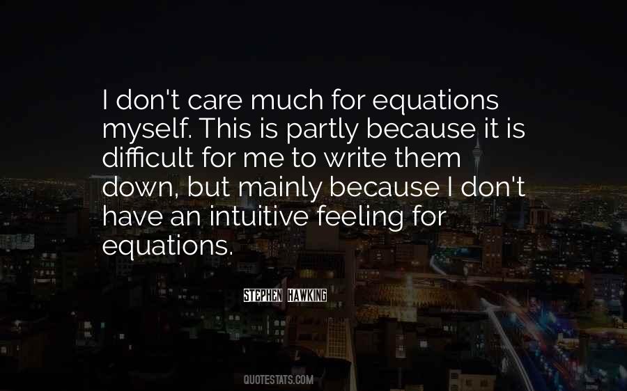 Quotes About Equations #34696
