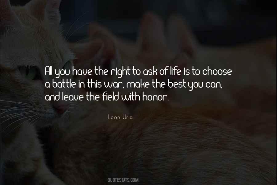 Life Is A Battle Quotes #25186
