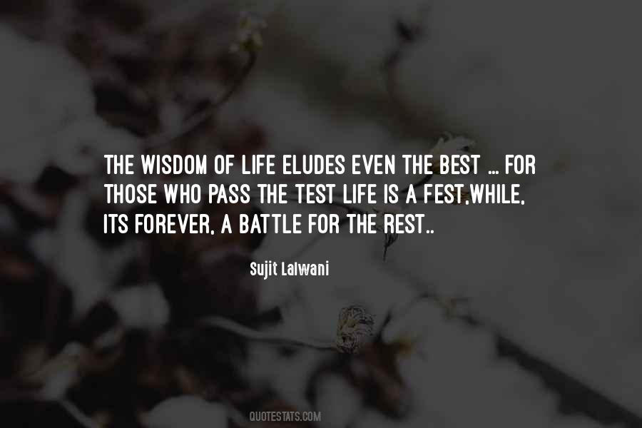 Life Is A Battle Quotes #85076