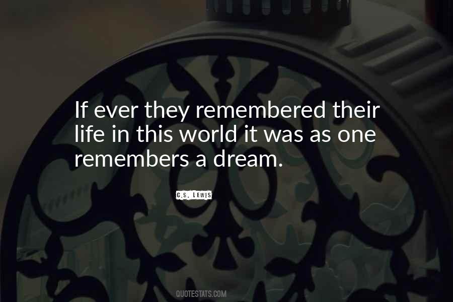 Quotes About Dream World #65643