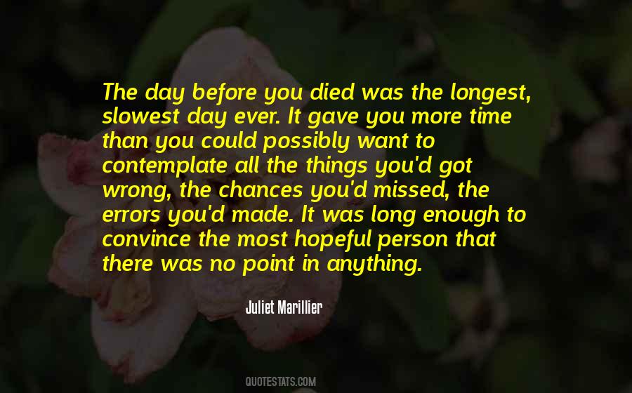 Quotes About Chances Missed #115277