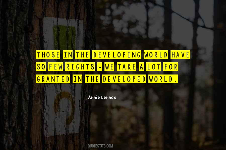 Quotes About The Developing World #1668281