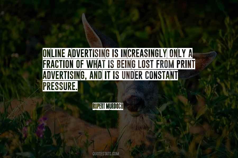 Quotes About Print Advertising #114656