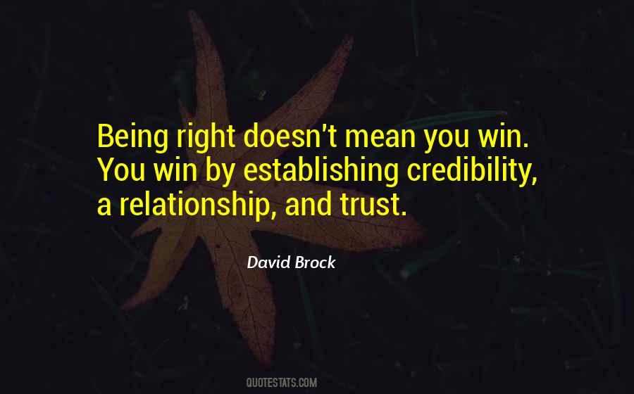 Quotes About Establishing Trust #698069