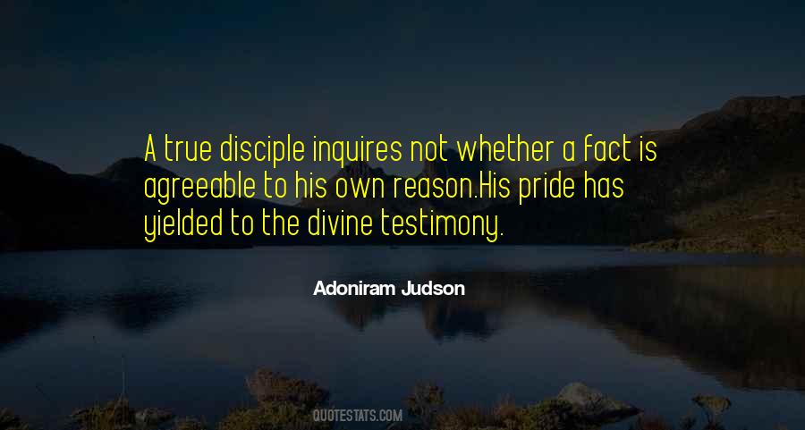 Quotes About Testimony #1113207