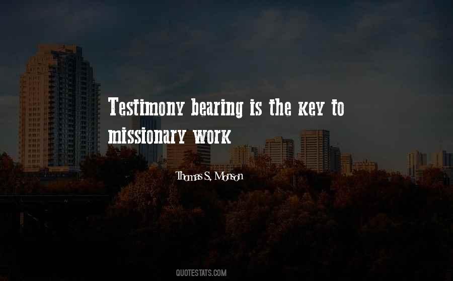 Quotes About Testimony #1203278