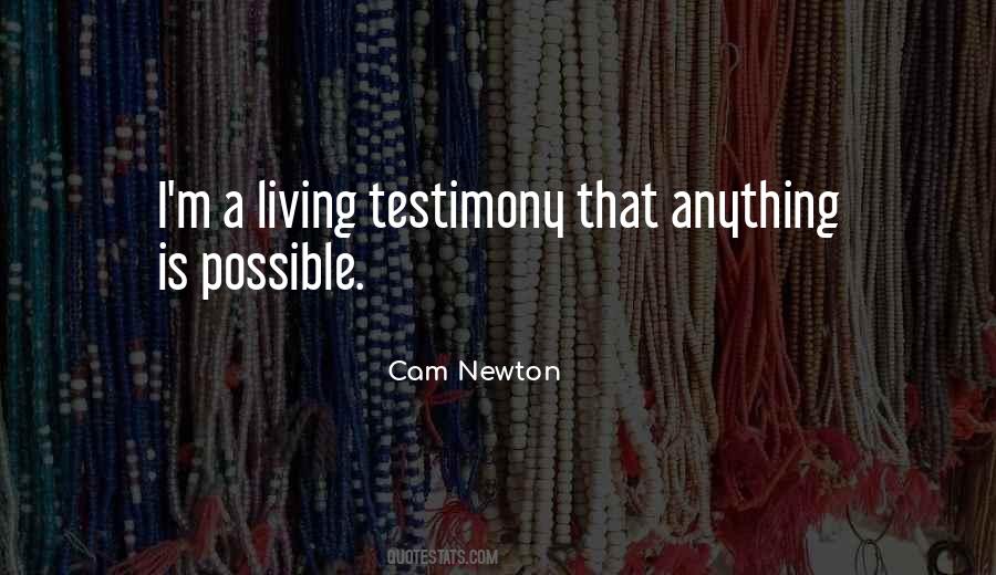 Quotes About Testimony #1373360