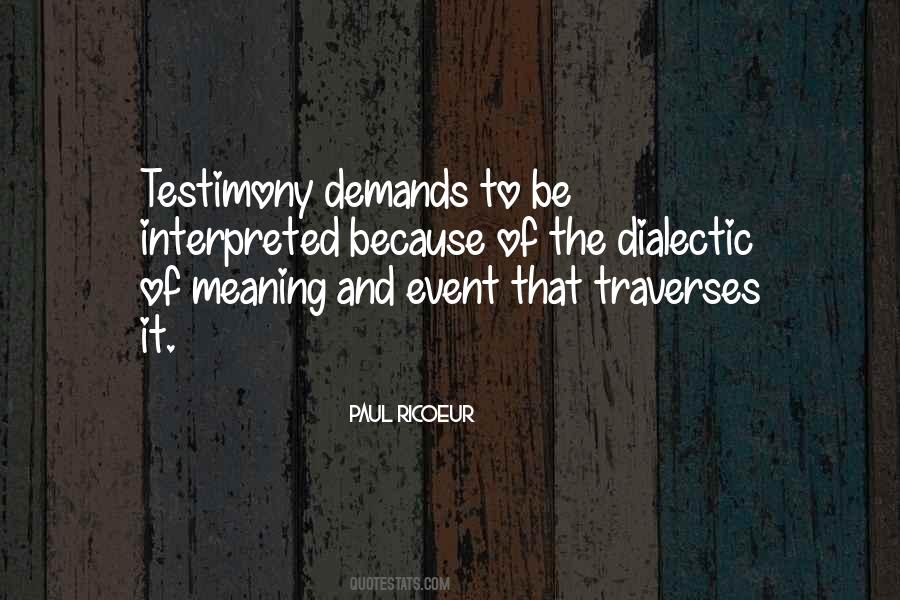 Quotes About Testimony #151804 Quotes About Testimony #151804
