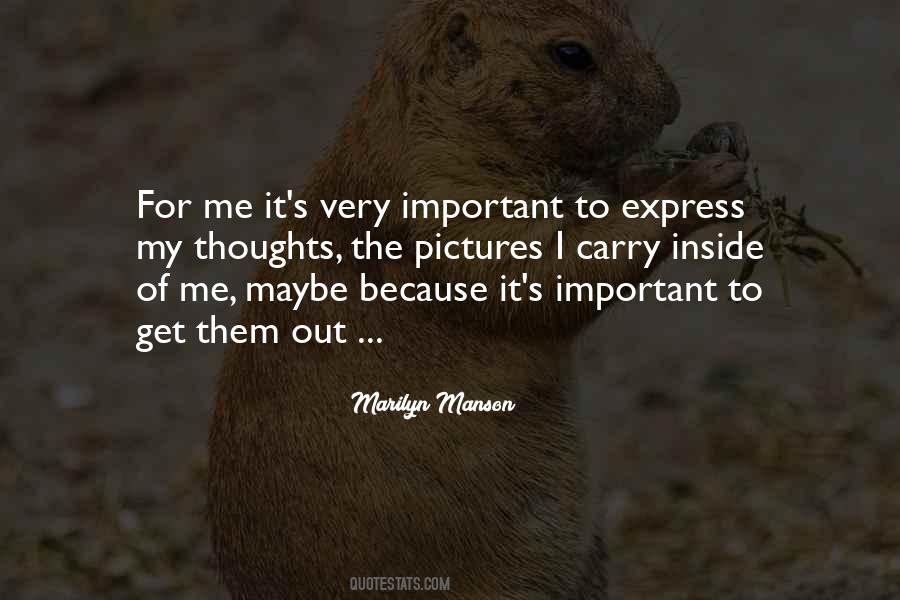 Express Our Thoughts Quotes #1080232