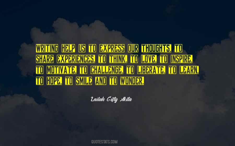 Express Our Thoughts Quotes #1380667