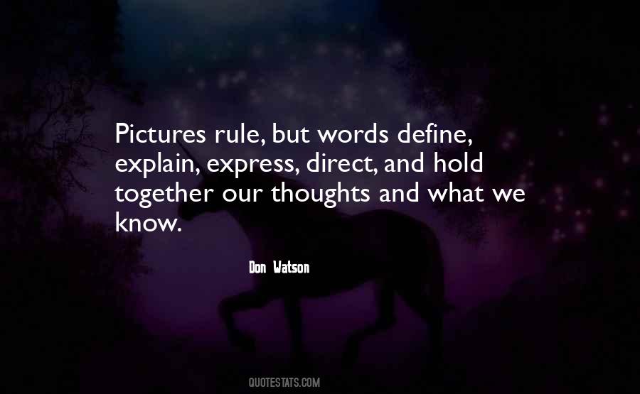 Express Our Thoughts Quotes #364918