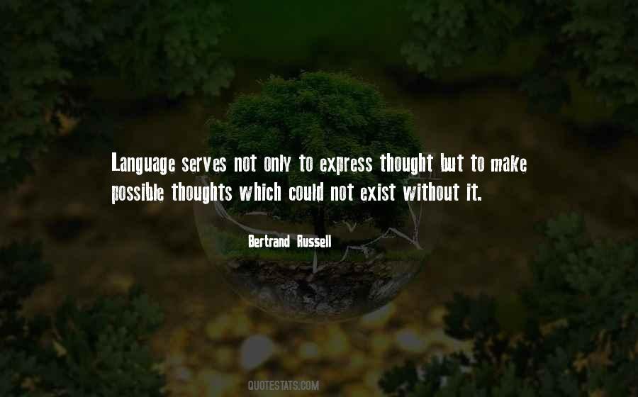 Express Our Thoughts Quotes #948800