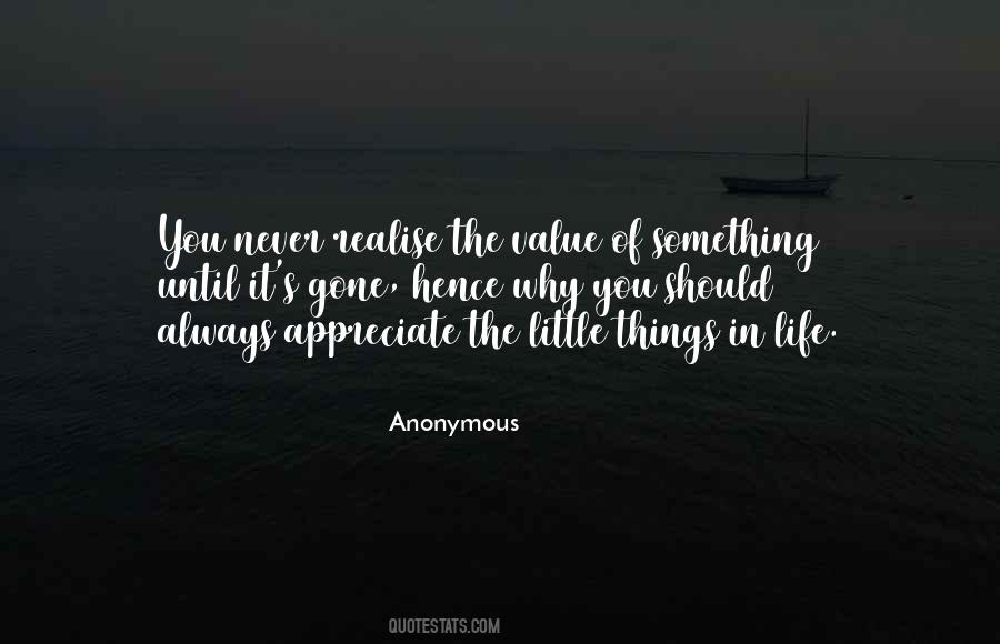 Value Of Things In Life Quotes #1008514