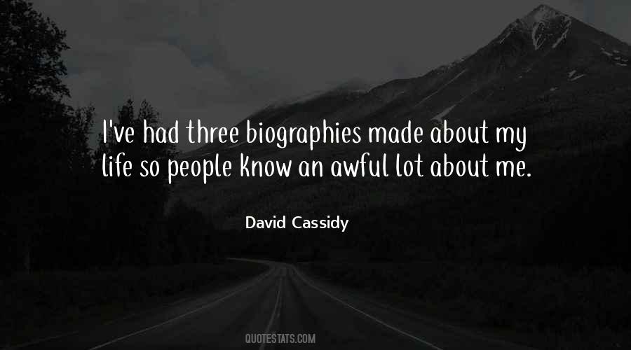 Quotes About Biographies #45711