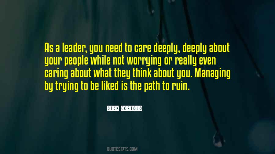 Quotes About People Not Caring #582926