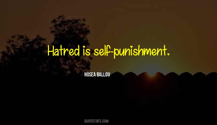 Quotes About Self Punishment #1361103