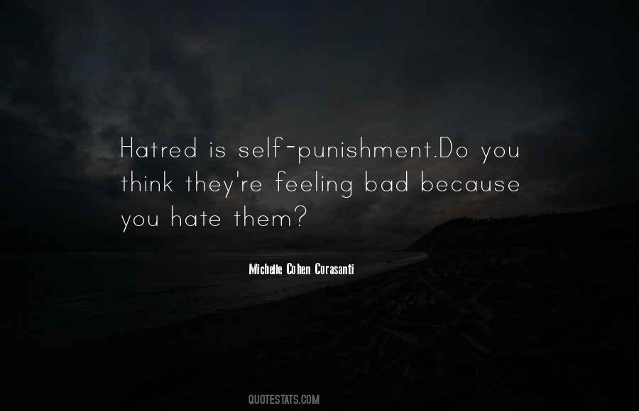 Quotes About Self Punishment #252442