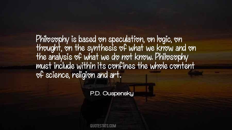 Quotes About Philosophy And Religion #364935