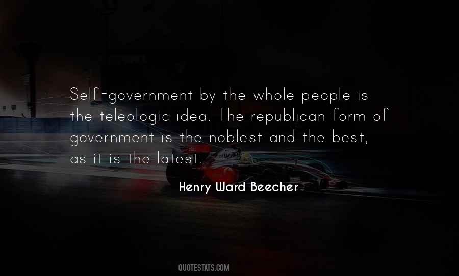 Quotes About Republican Government #680576