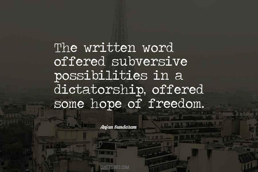 Quotes About Dictatorship #1669795